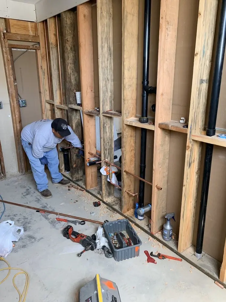 Commercial rough-in plumbing for Water Heater Replacement in East Goshen